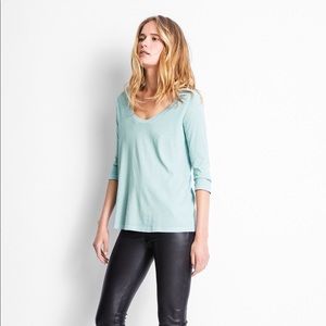 Zadig & Voltaire Bree Slub 3/4 sleeve tee small